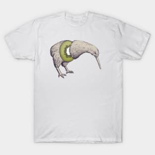 New Zealand Kiwi Bird, Vintage artwork T-Shirt